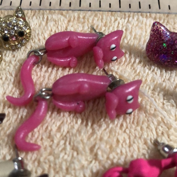 Kitty Cat Earring Lot - Picture 5 of 6